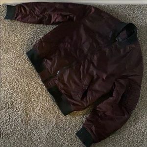 Burgundy H & M Bomber
